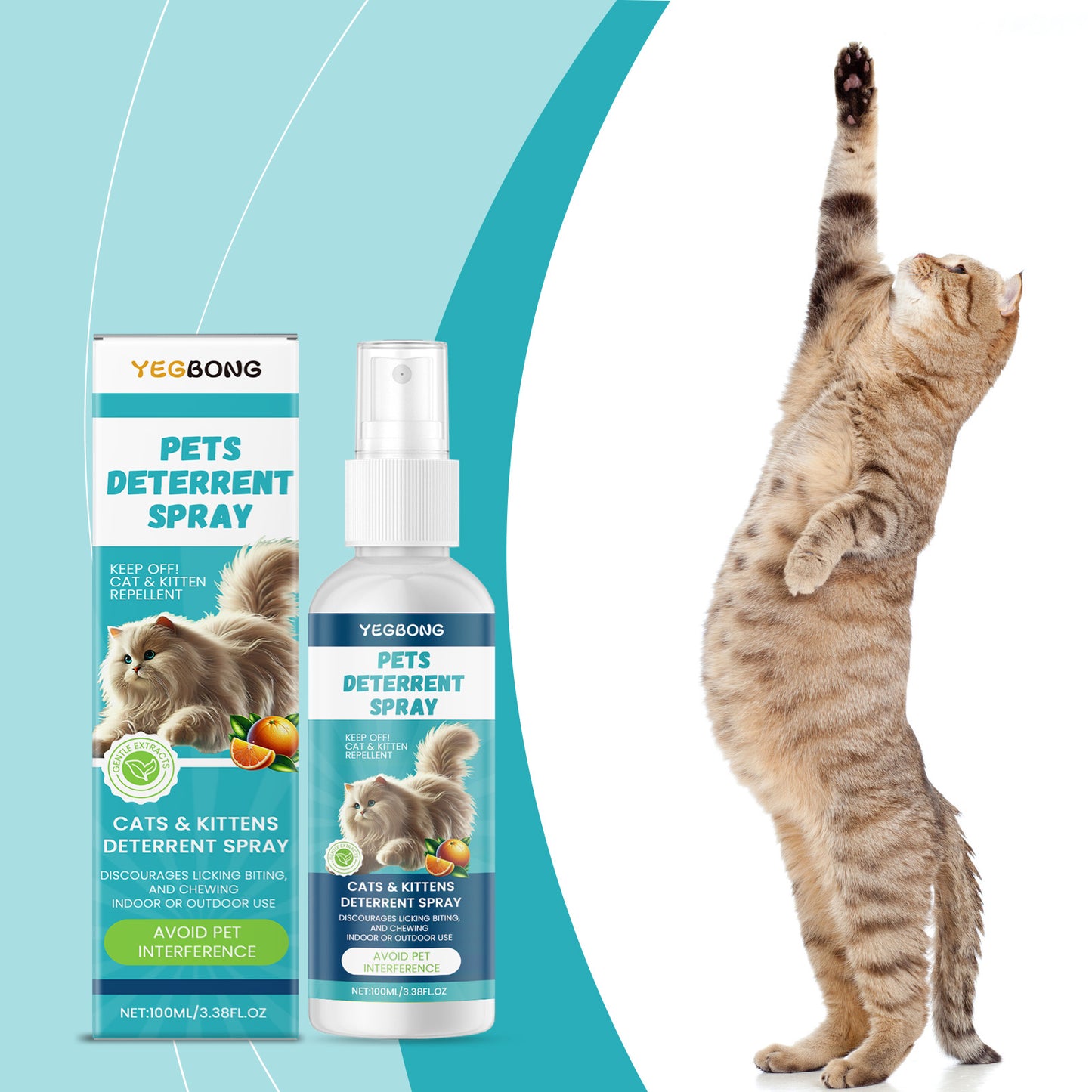 Yegbong Cat Anti-Scratch Spray Indoor Restricted Area Set Up To Expel Pets Anti-scratch And Bite Furniture Sofa Spray