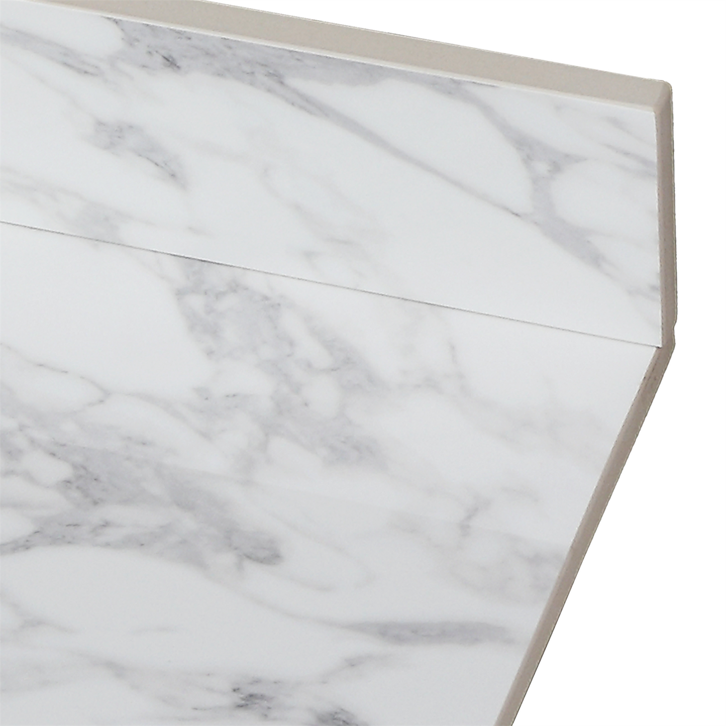 43x22 Bathroom Vanity Top,sintered Stone Carra White   Barthroom Vanity Sink Tops With Rectangular Undermount Ceramic Sink With Vanity Backsplash, Three Faucet Hole Bathroom Vanity Countertop