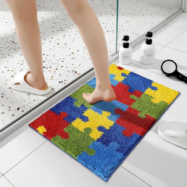 Luxury Non-Slip Plush Bathroom Rug 20x32 | Soft Absorbent Washable Bath Mat