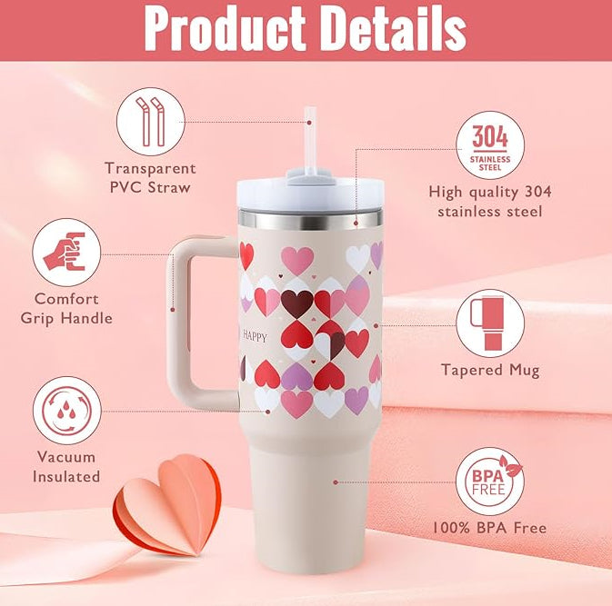 40oz Stainless Steel Insulated Tumbler – Spill-Proof Travel Mug