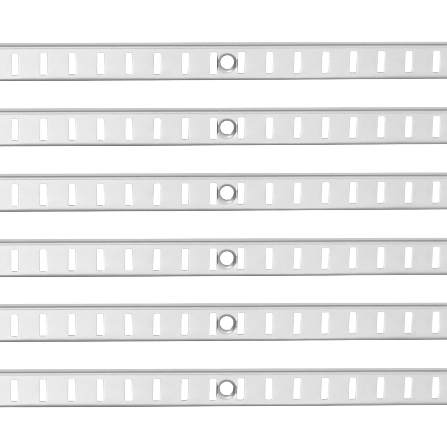 Shelf Track 36.3-inch 6 Pack Adjustable Steel Wall Mounted Shelf Pilaster