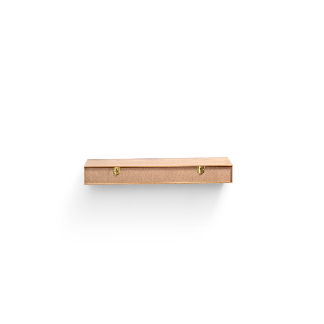 Floating Shelves  23.6 Wall Mounted Wood Shelves For Bathroom, Bedroom, Living Room, Kitchen, Hanging Shelf For Books  Storage  Decor With Invisible Brackets, Maple