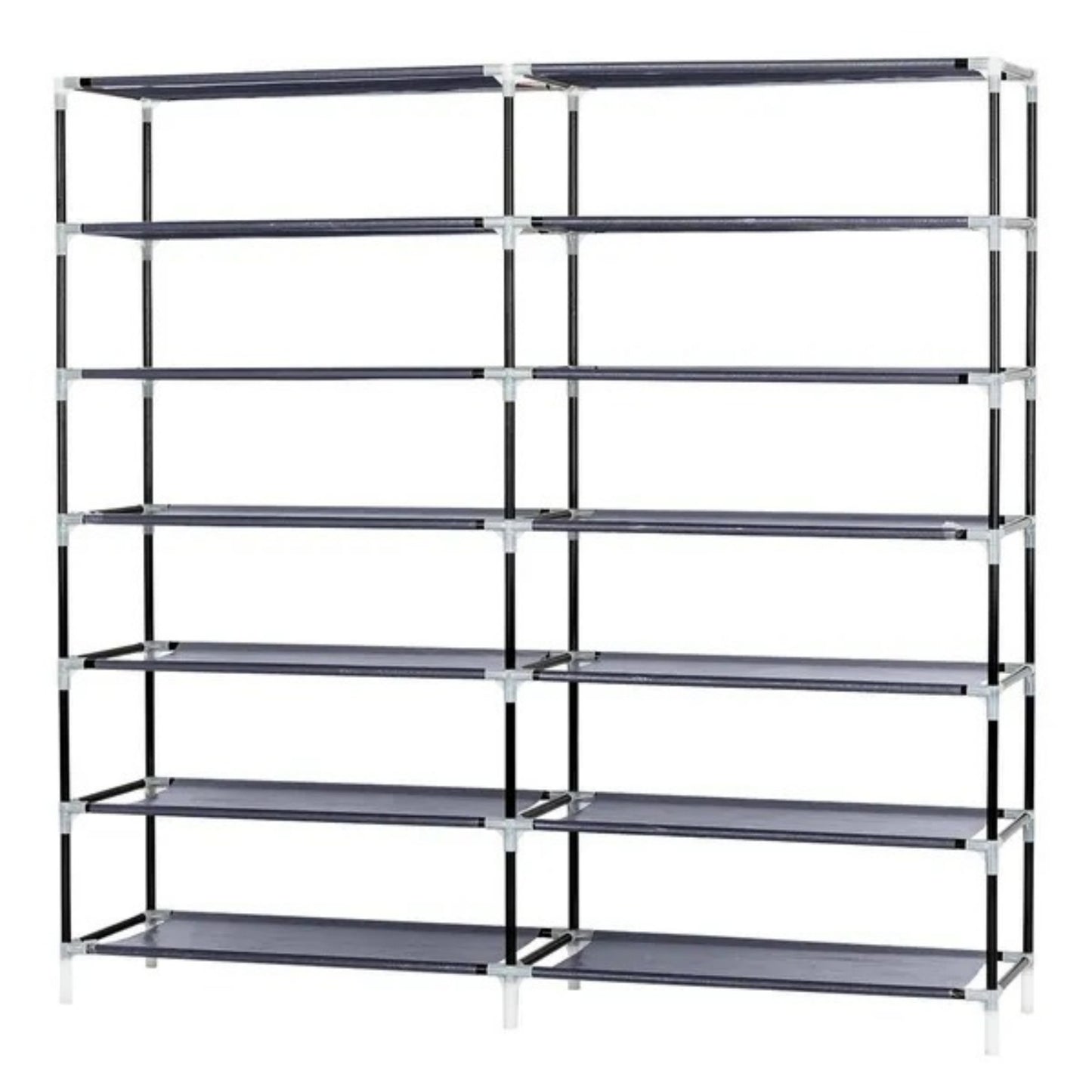 7 Tiers Portable Shoe Rack Closet Fabric Cover Shoe Storage Organizer Cabinet