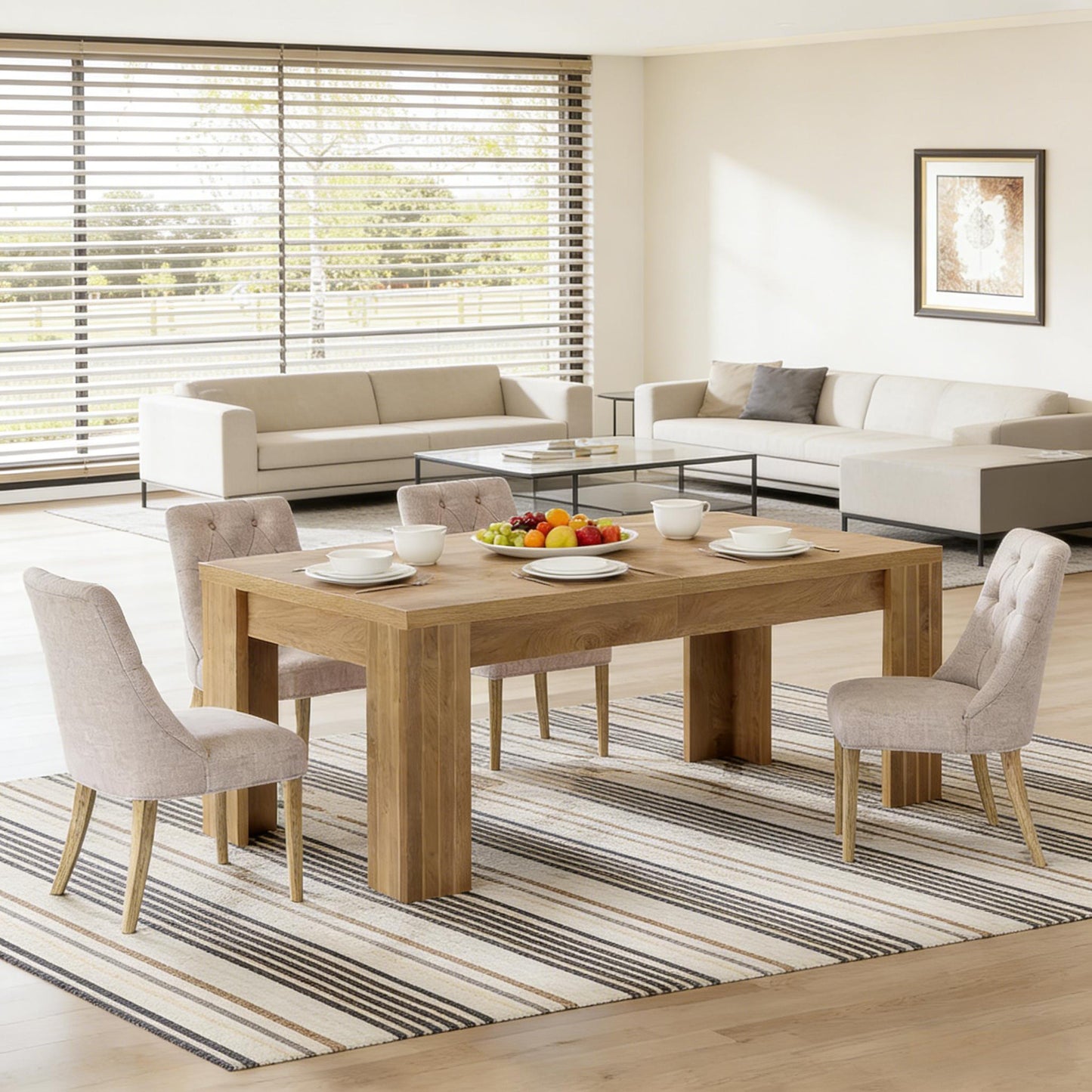 Generous Dinner Table,Kitchen Table,Home Office Desk Only Table