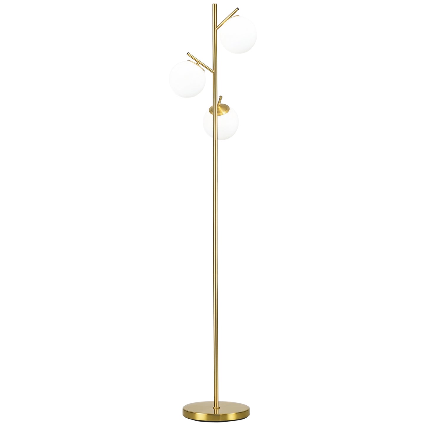Modern 3-Light Floor Lamp for Living Room – Tree Standing Ambient Lighting