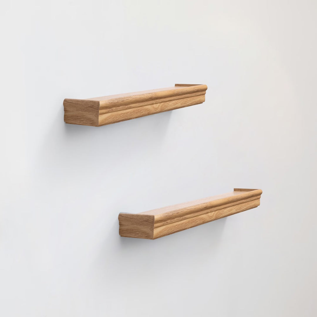Floating Shelves  17.9 Wall Mounted Wood Shelves For Bathroom, Bedroom, Living Room, Kitchen, Hanging Shelf For Books Storage Decor With Invisible Brackets, Maple